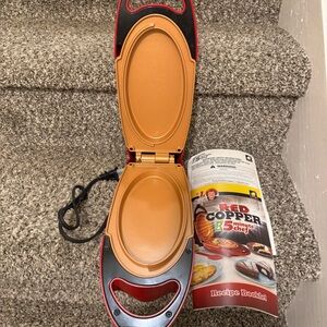 Red Copper 5 Minute Chef by BulbHead KC15053 – Nonstick Electric Cooker Recipe